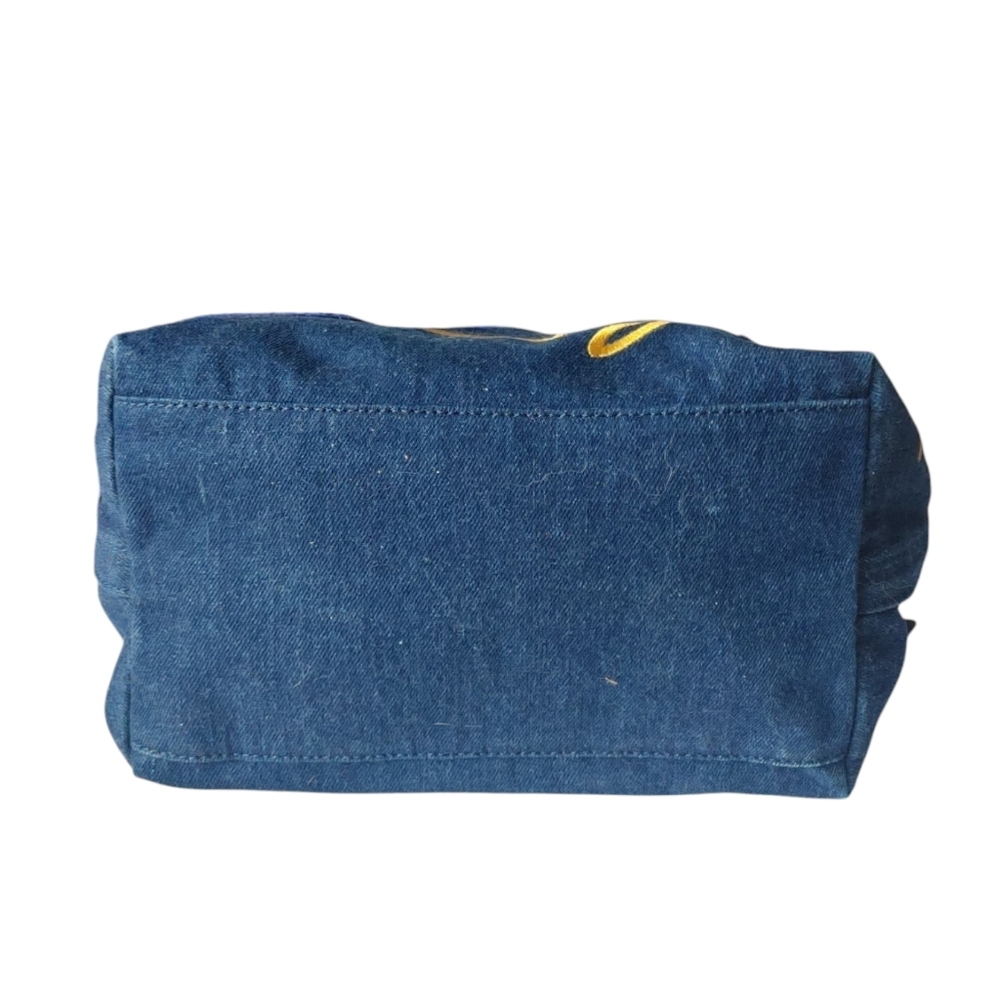 See By Chloe Denim Floral Embroidery Shoulder Tote Bag - Picture 8 of 16